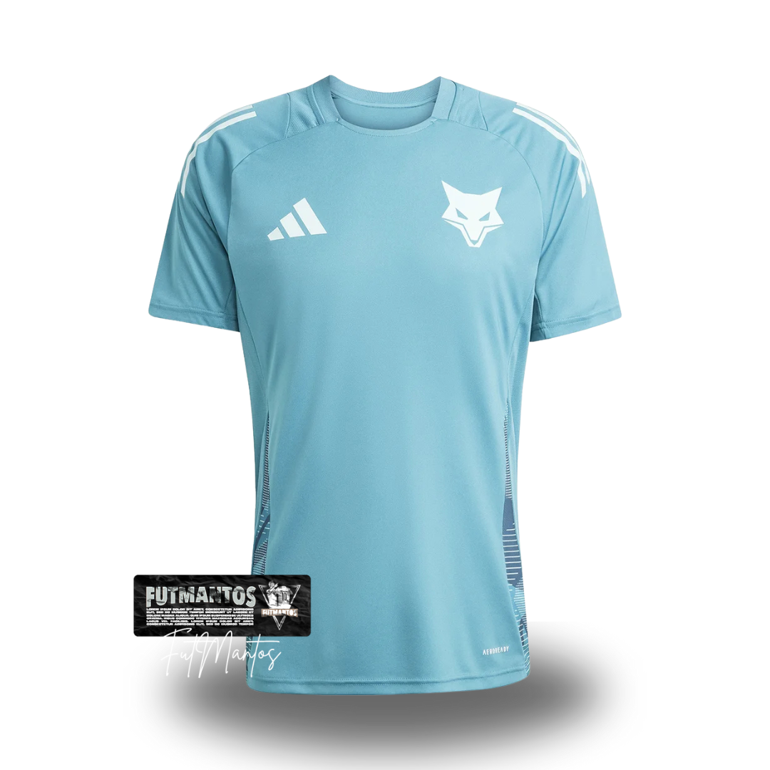 Camisa de Treino Cruzeiro 25/26 Azul Turquesa+Branco | FutMantos