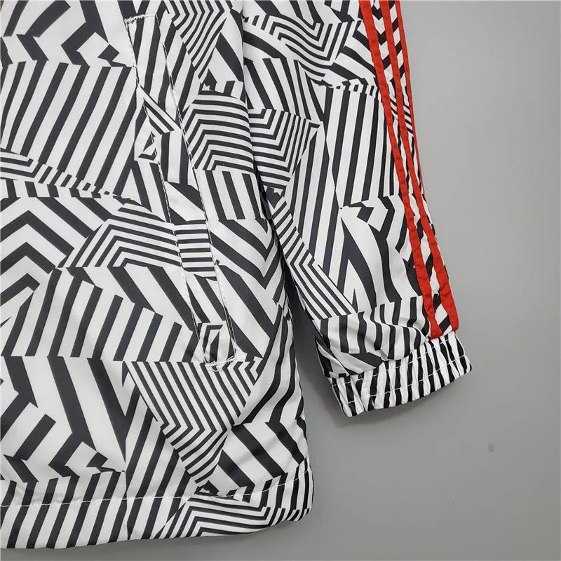 Corta-vento Manchester United 21/22 - Branco e Preto