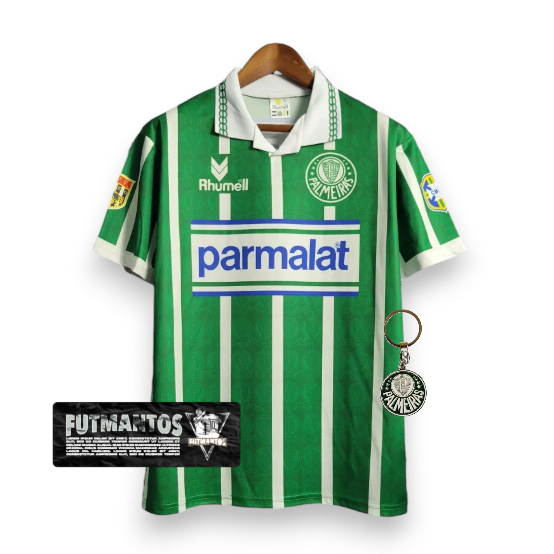 Camisa Palmeiras Retrô 93/94 - Rhumell - Com Patchs | Futmantos