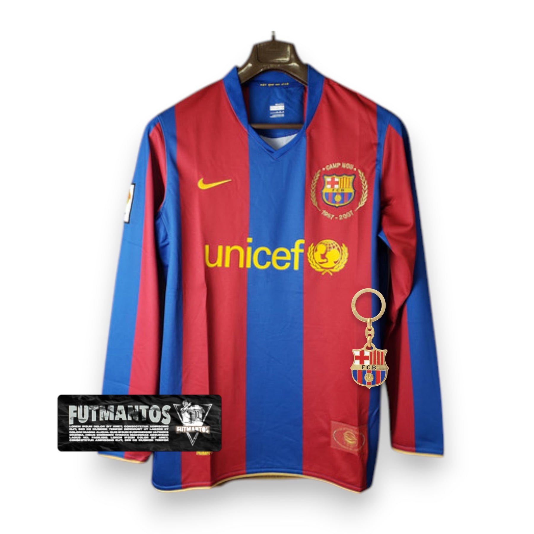 Camisa Manga Longa Barcelona 07/08 - Grená | Futmantos