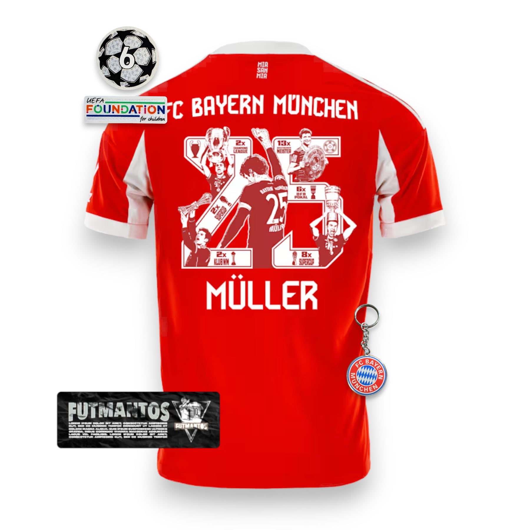 Camisa Bayern de Munique I 25/26 - MÜLLER #25 | FutMantos