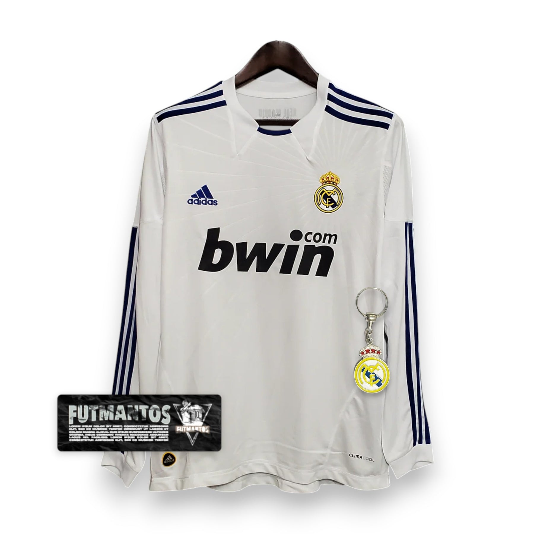 Camisa Manga Longa Real Madrid 10/11 - Branco | Futmantos
