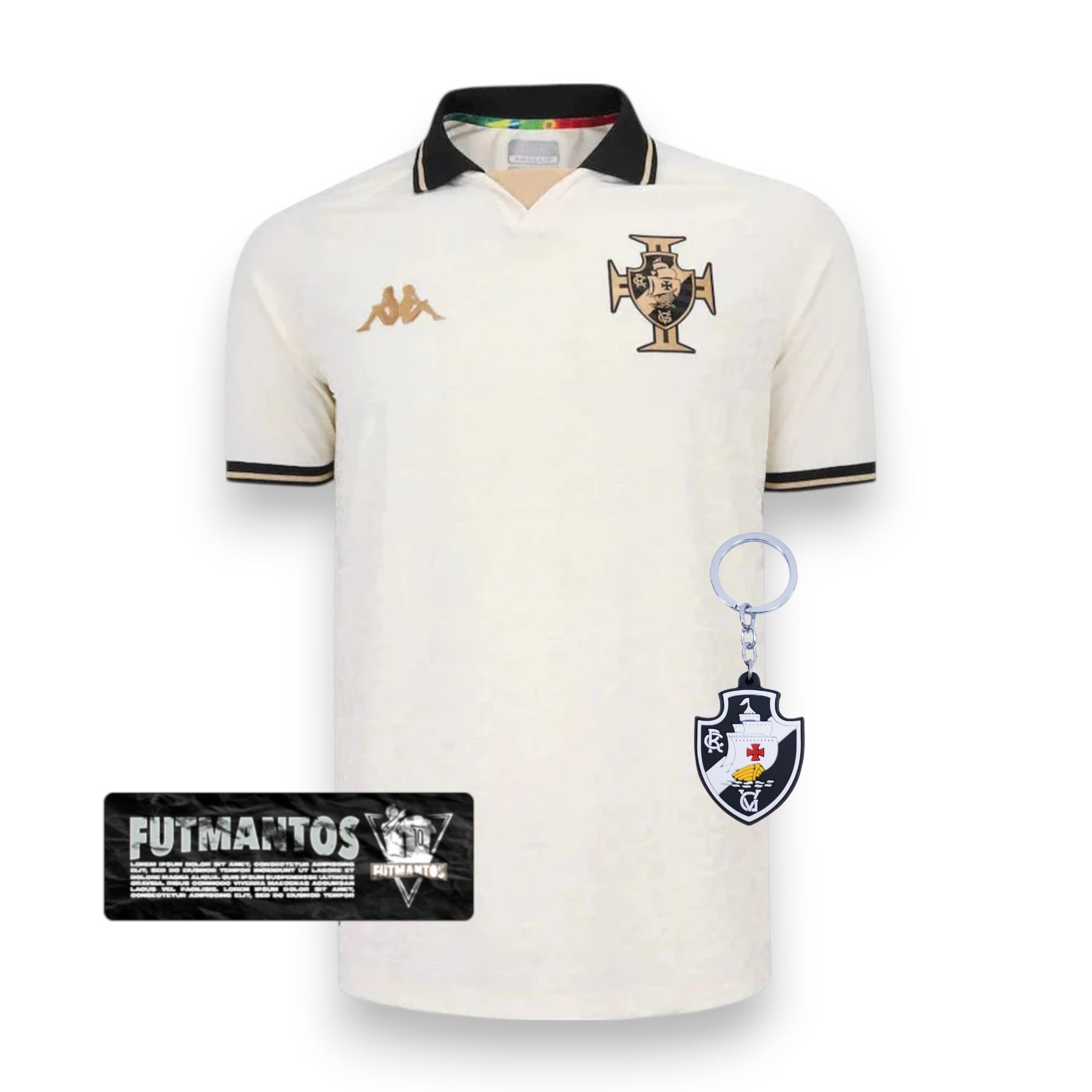 Camisa Vasco Feminino III 23/24 - Off White | Futmantos