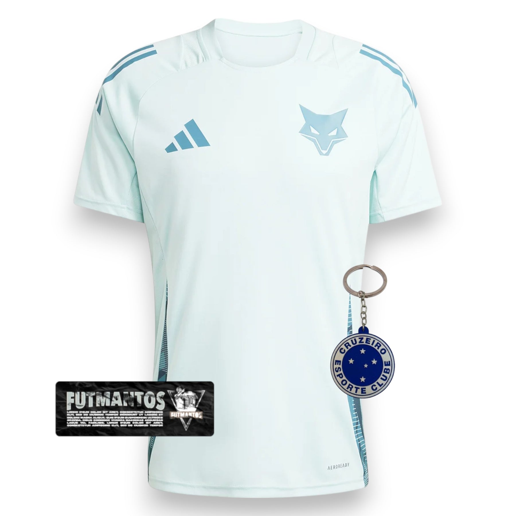 Camisa de Treino Cruzeiro 25/26 Azul Turquesa | FutMantos