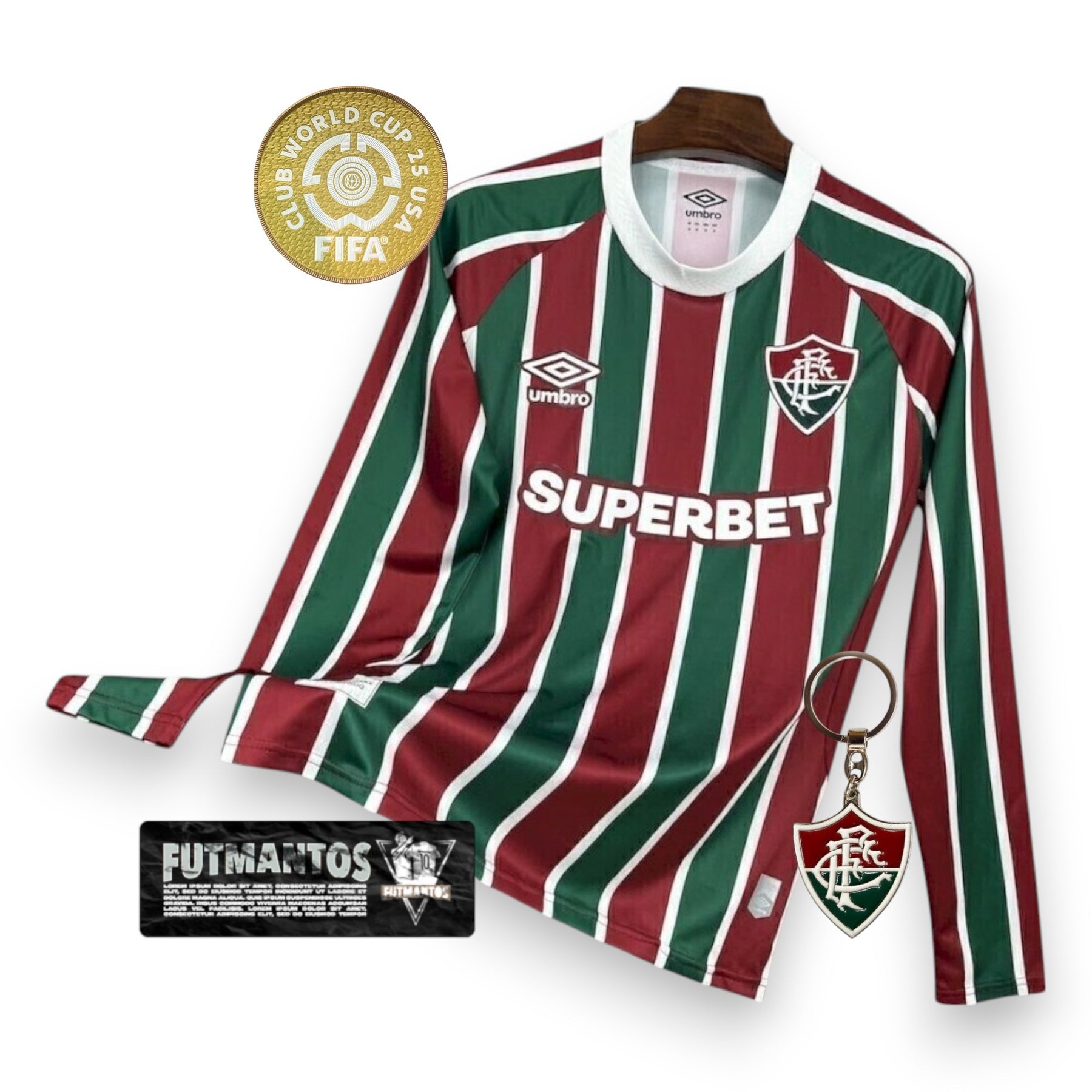 Camisa Fluminense I 25/26 - Super Mundial Manga Longa| Futmantos