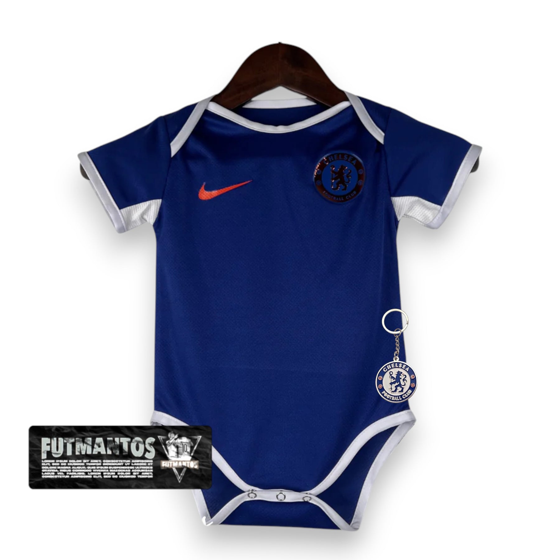 Body de Bebê Chelsea 23/24 - Azul | Futmantos