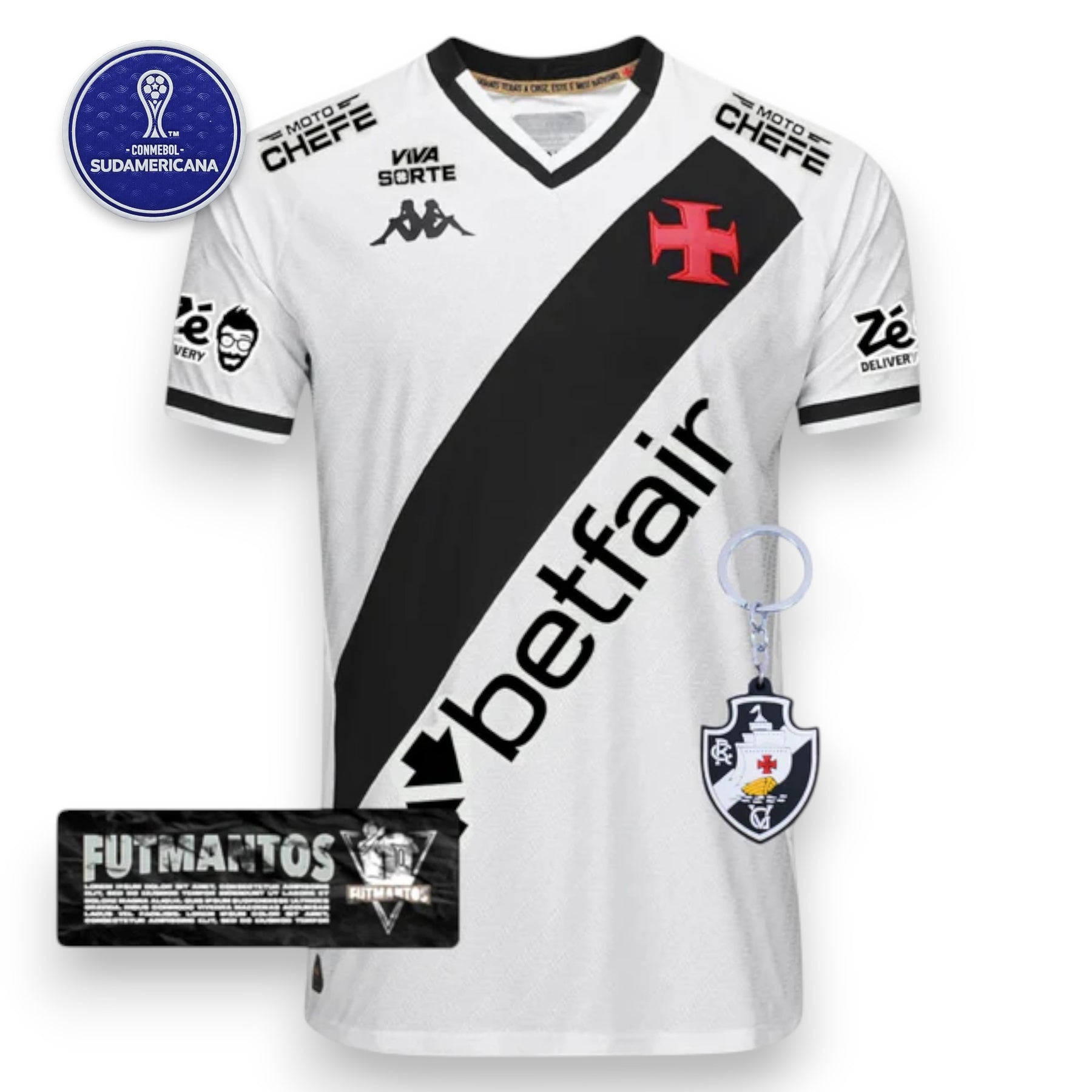 Camisa Vasco da Gama Il 25/26 - Com Patrocínios - Sudamericana | Futmantos