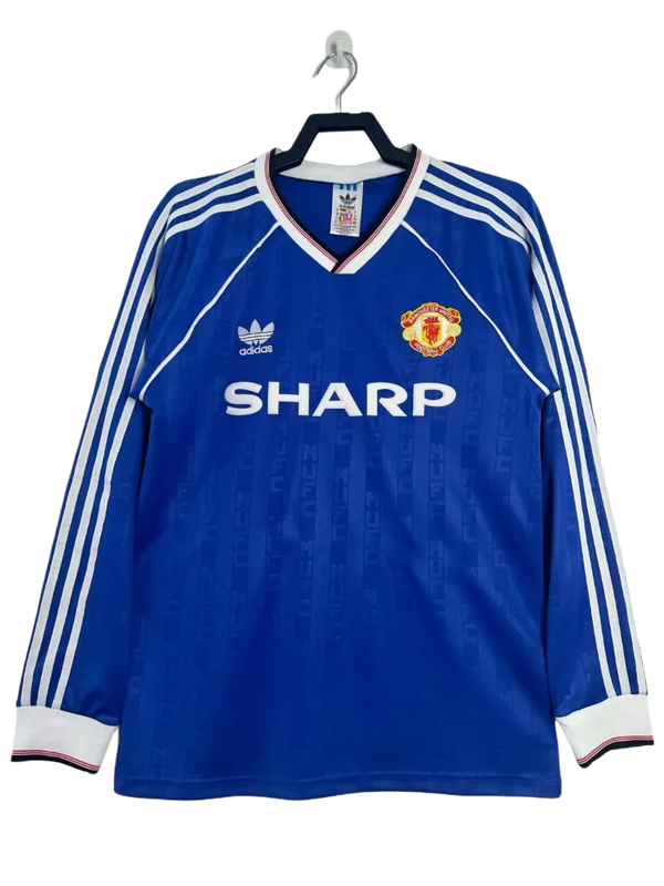 Camisa Manchester United 88/90 II Away - Versão Retrô Manga Longa