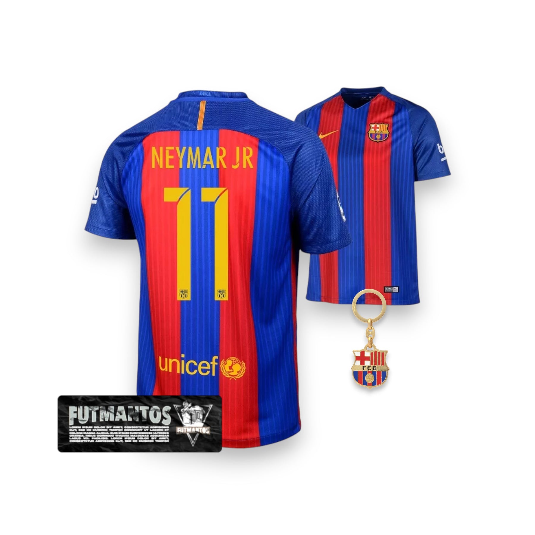 Camisa Barcelona Retro Home Neymar JR 2016/2017