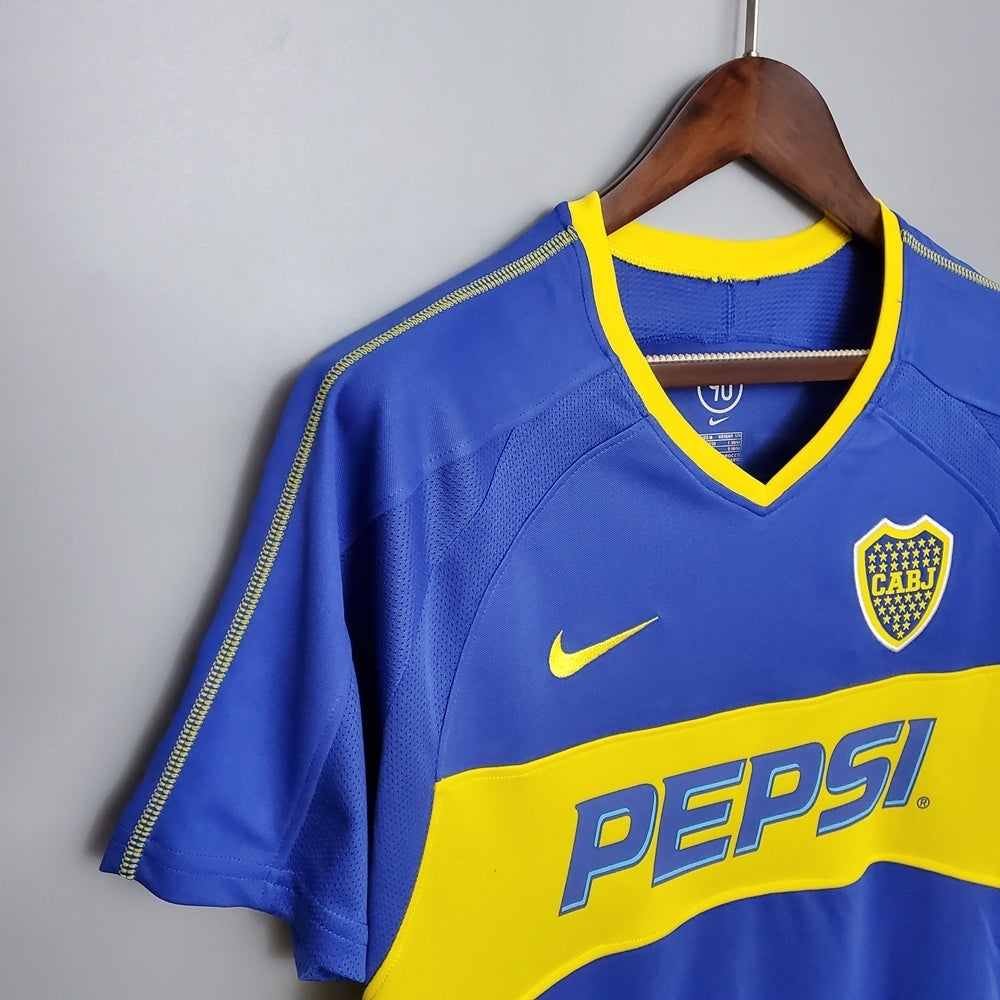 Camisa Boca Juniors Retrô 03/04 - - Azul e Amarela | Futmantos