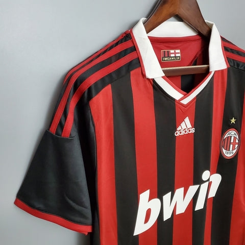 Camisa Milan Retrô 09/10 - - Vermelha e Preta | Futmantos