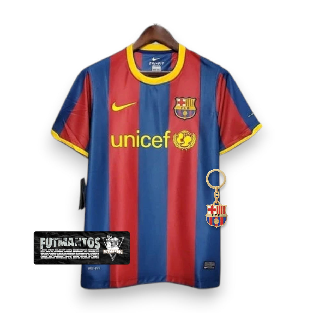 Camisa Barcelona Retrô 2010/2011 Azul e Grená - | Futmantos