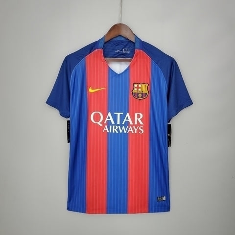 Camisa Barcelona Retrô 2016/2017 Azul e Vermelha - | Futmantos