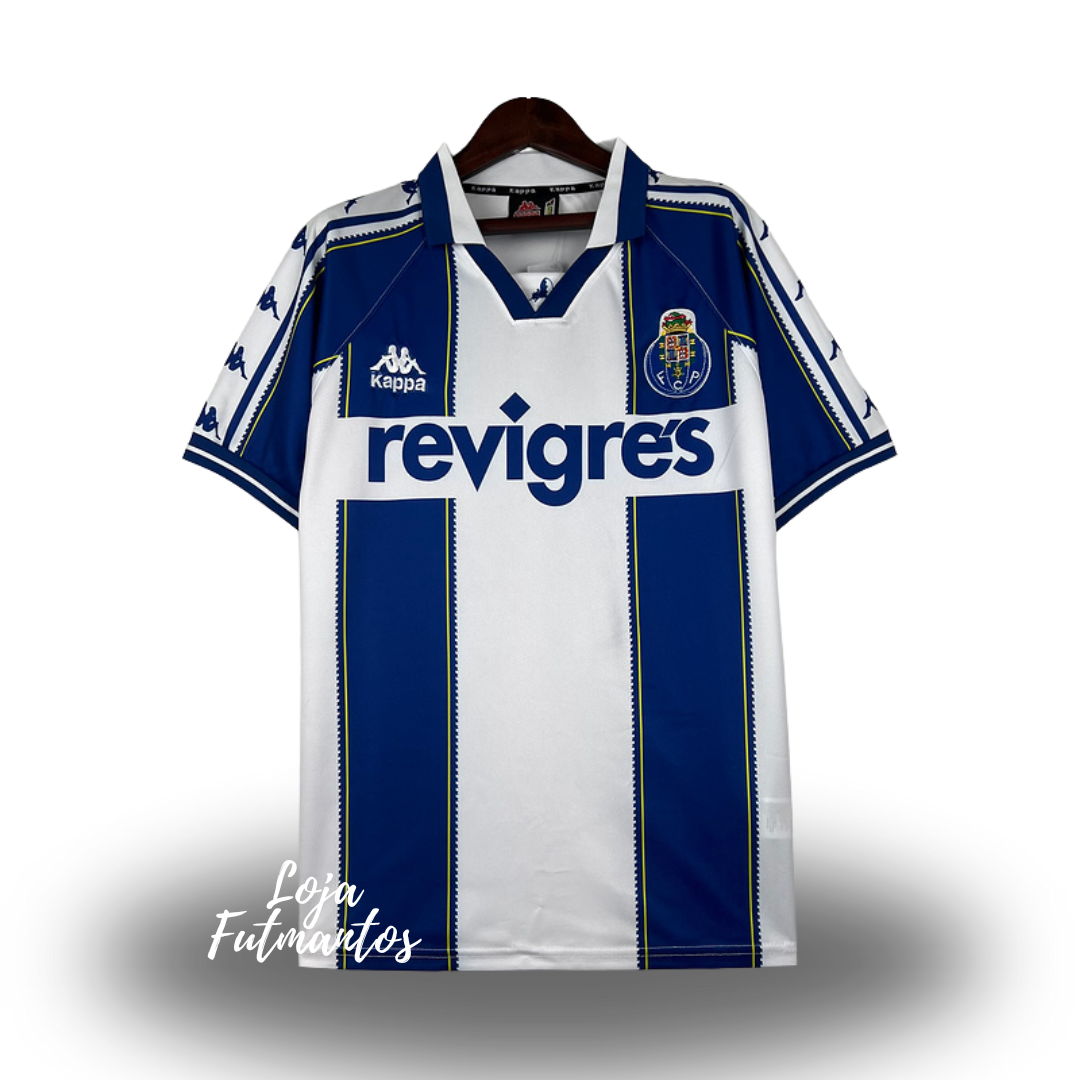 Camisa do Porto Retrô 97/99 Branca e Azul | Futmantos