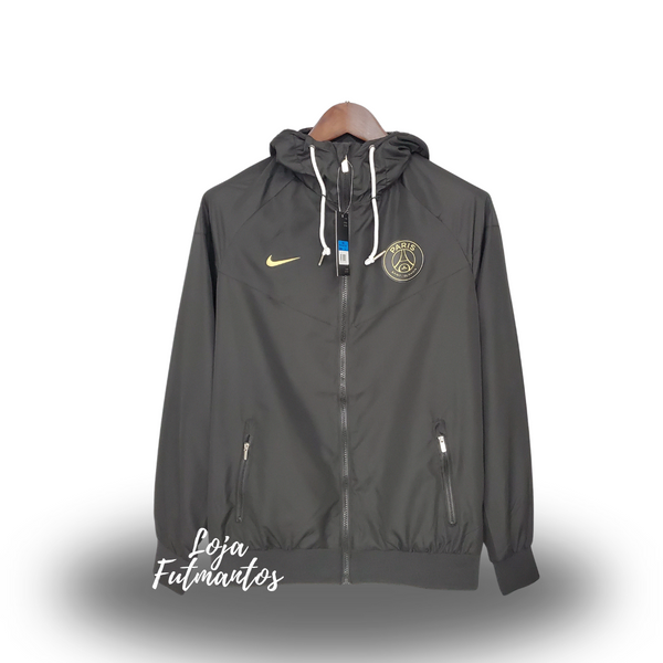 Corta-vento PSG 21/22 - Preto e Chumbo