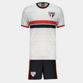 Kit Infantil SPFC Branco - Camiseta + Bermuda