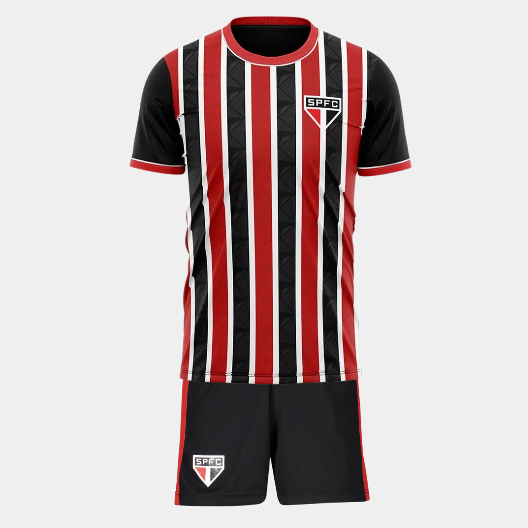 Kit Infantil SPFC Tricolor - Camiseta + Bermuda