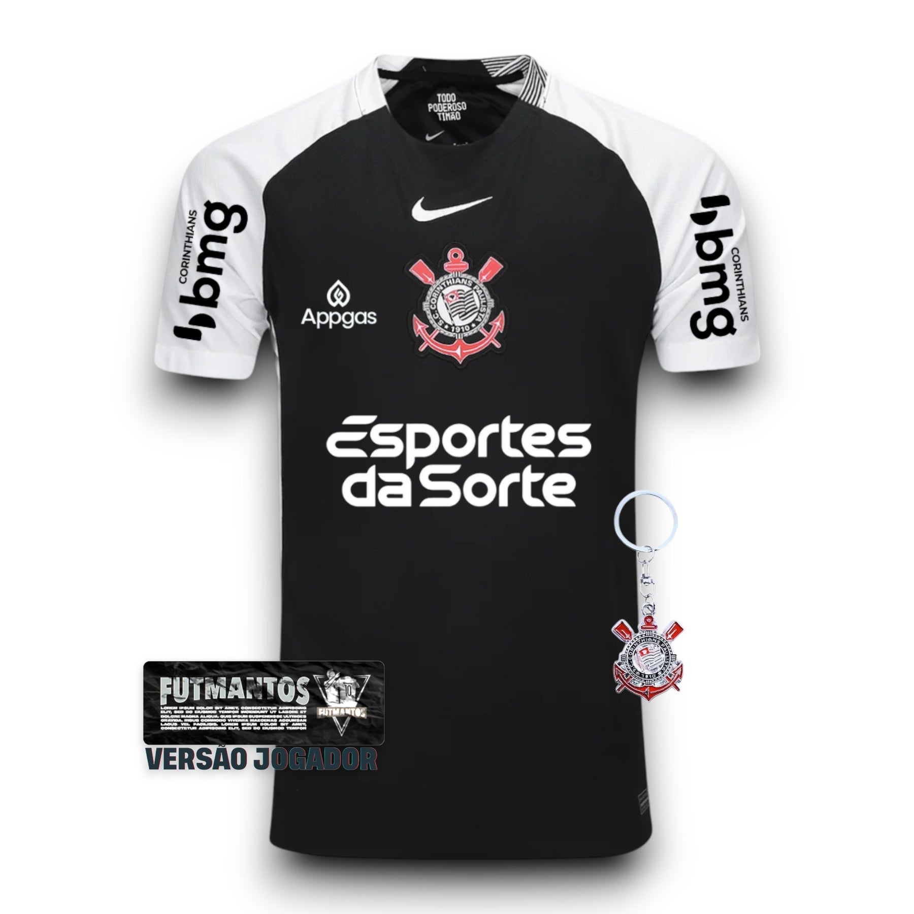 Camisa Corinthians I 25/26 Jogador | Futmantos