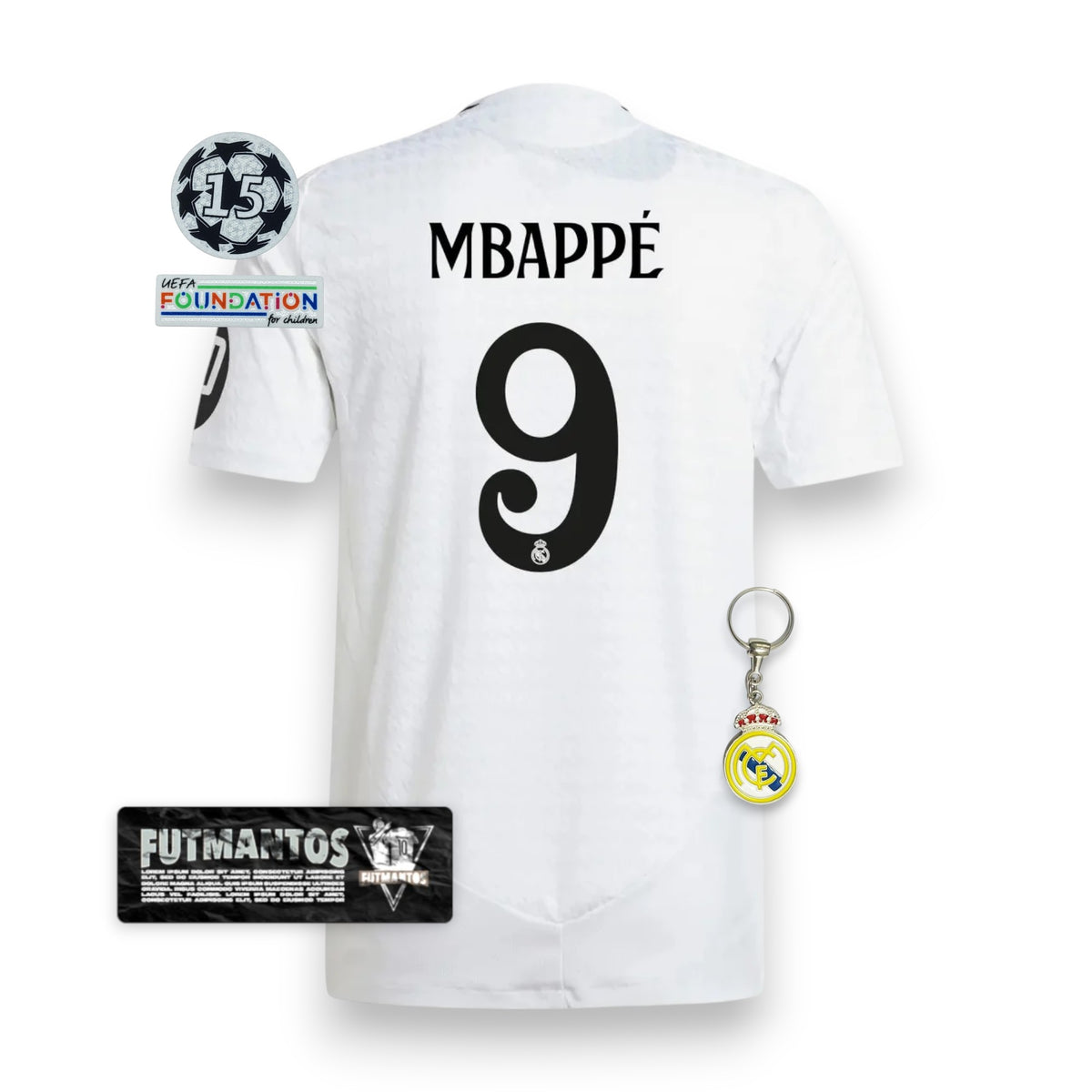 Camisa Real Madrid 24/25 - Mbappé #9 | Futmantos