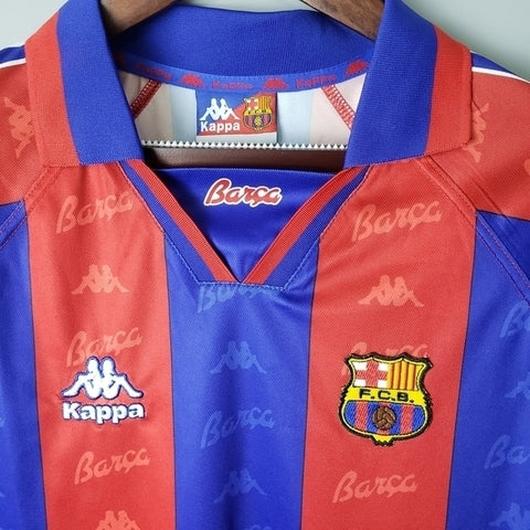 Camisa Barcelona Retrô 1996/1997 Azul e Grená - | Futmantos