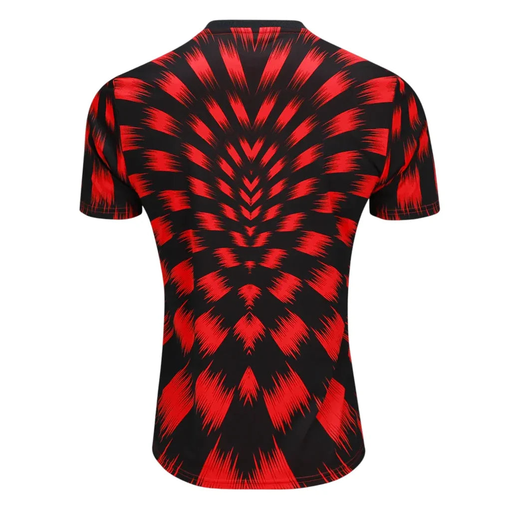 Camisa CRF Pré Jogo 25/26 - Preto e Vermelho | Futmantos