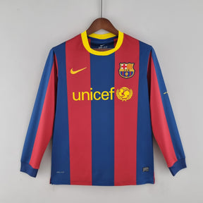 Camisa Manga Longa Barcelona 10/11 - Grená | Futmantos