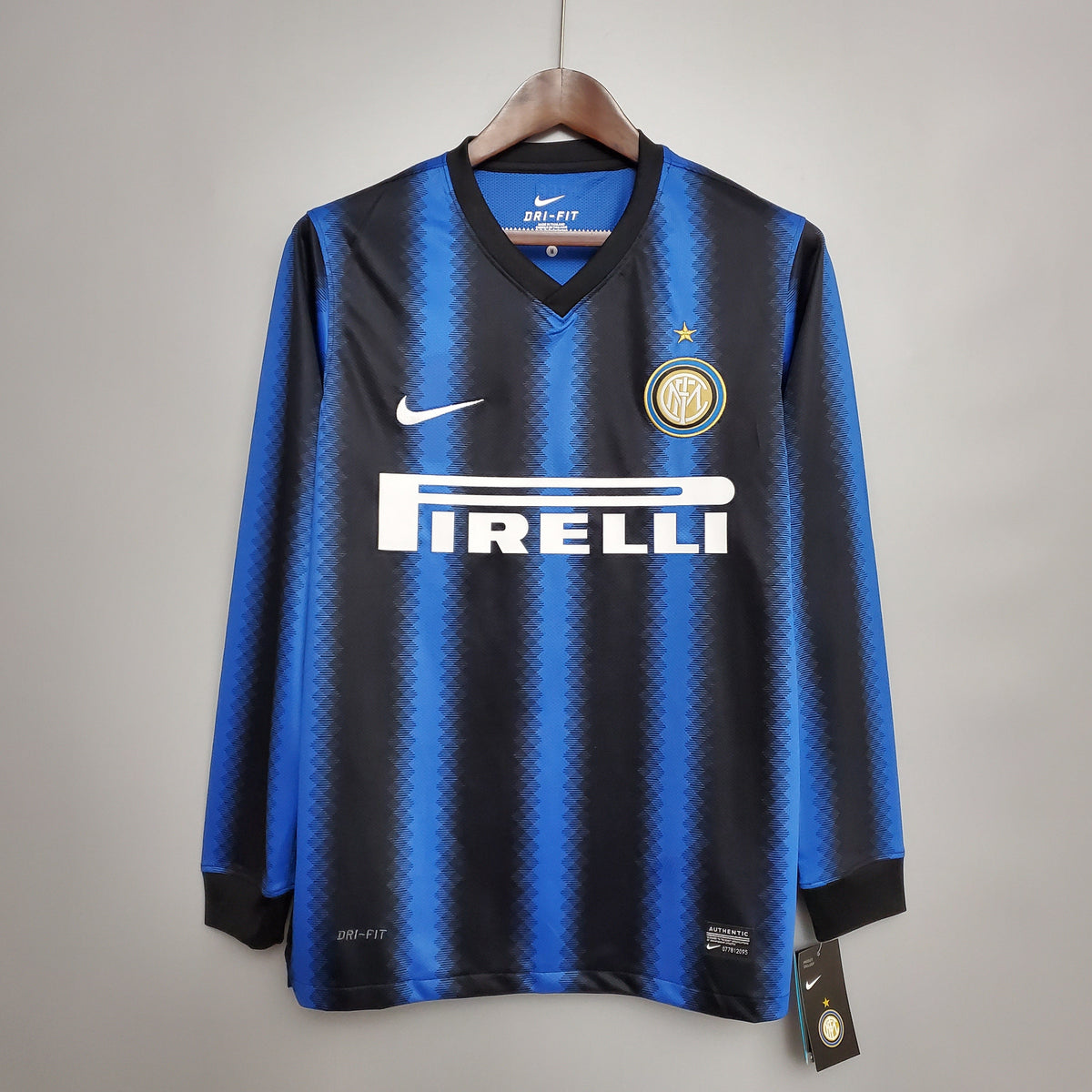 Camisa Manga Longa Inter de Milão I 10/11 - Azul e Preto | Futmantos