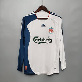 Camisa Manga Longa Liverpool 06/07 - Branco | Futmantos