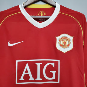 Camisa Manga Longa Manchester United 06/07 - Vermelho | Futmantos