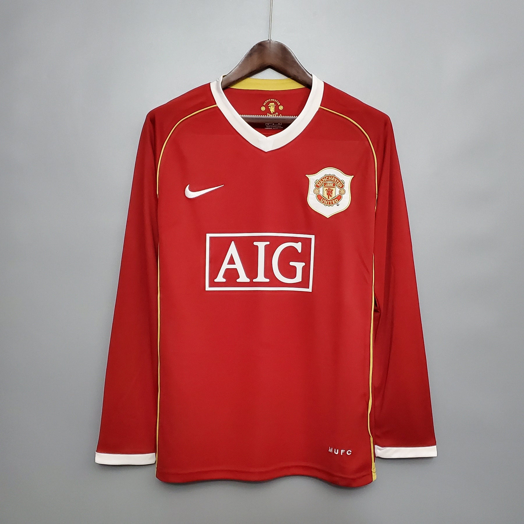 Camisa Manga Longa Manchester United 06/07 - Vermelho | Futmantos