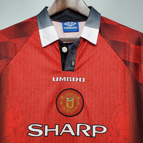 Camisa Manga Longa Manchester United 1996 - Vermelho | Futmantos