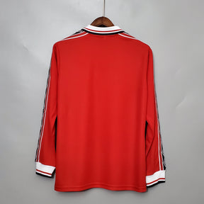Camisa Manga Longa Manchester United 1998/99 - Vermelho | Futmantos
