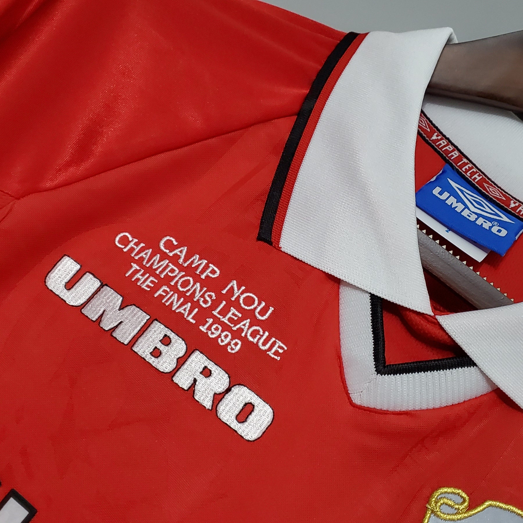 Camisa Manga Longa Manchester United 1999 - Vermelho | Futmantos
