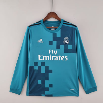 Camisa Manga Longa Real Madrid 17/18 - Azul | Futmantos