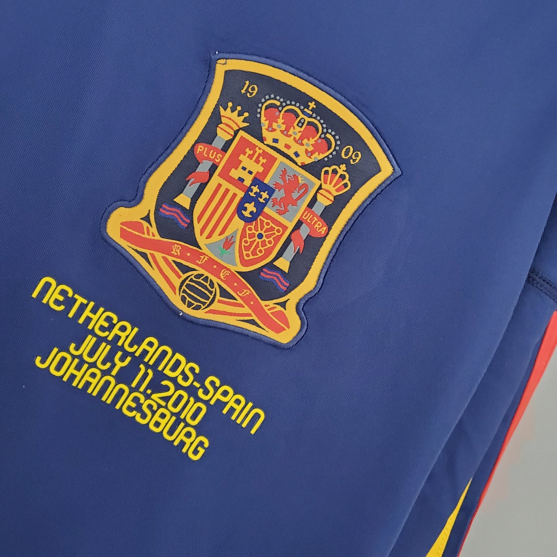 Camisa Manga Longa Seleção Espanha II 2010 - Azul | Futmantos