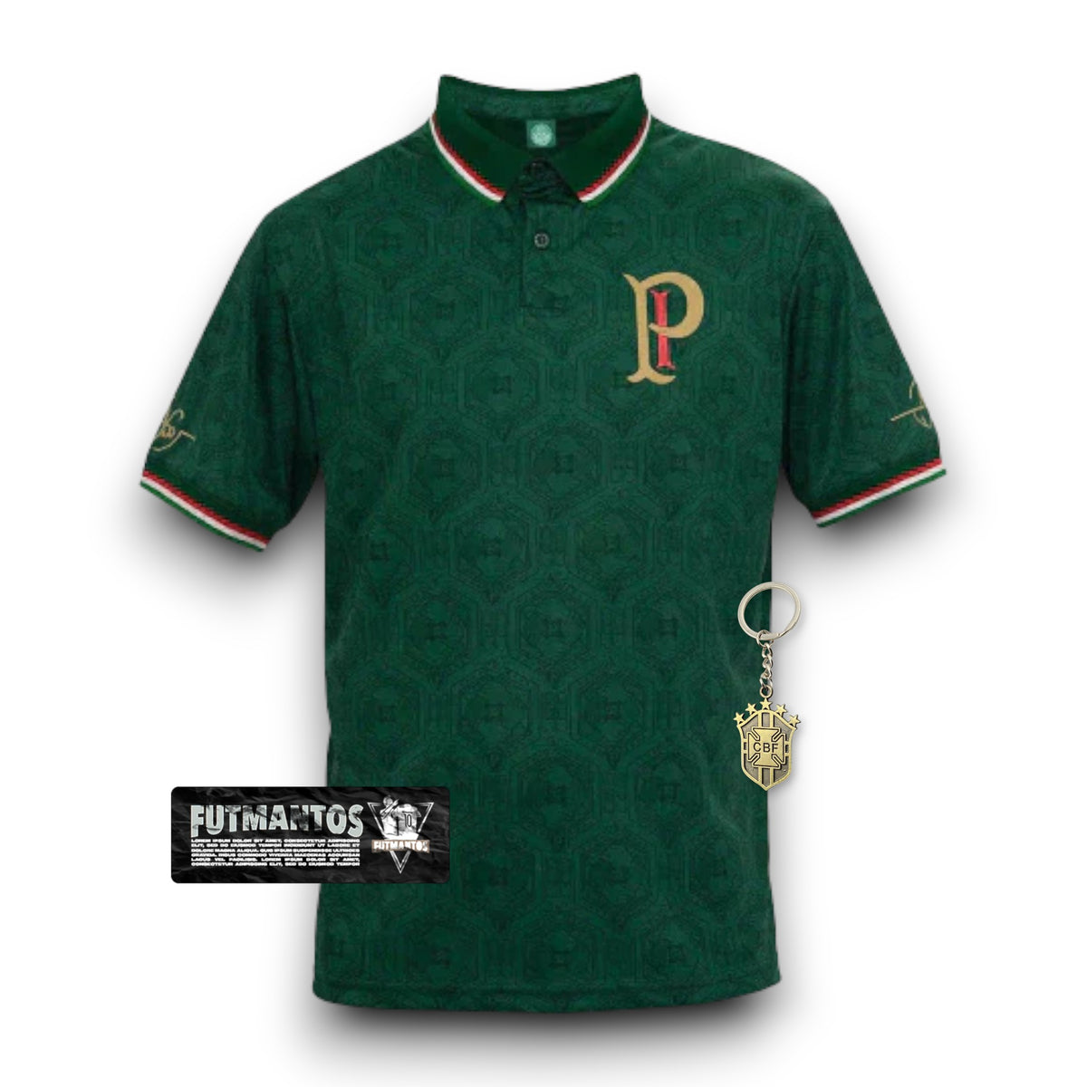 Camisa Polo Palmeiras [Abel Ferreira] 23/24 - Verde  | Futmantos