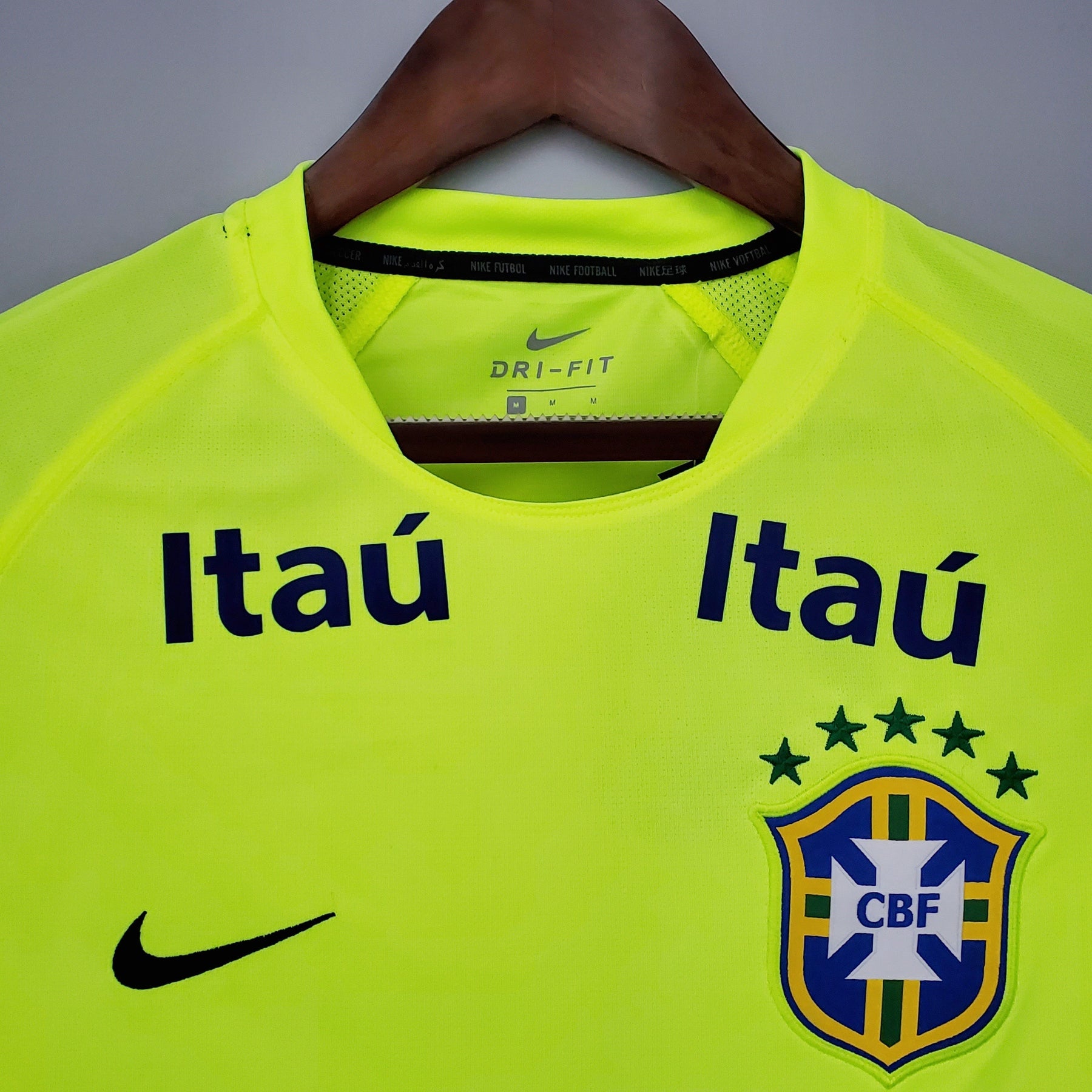 Camisa de Treino Seleção Brasil - Verde Fluorescente