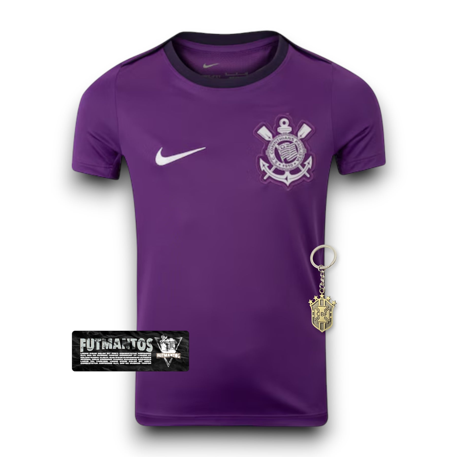 Camisa Corinthians Treino 25/26 Roxa Masculina | Futmantos