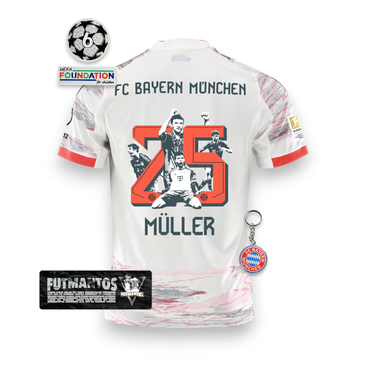 Camisa Bayern de Munique MÜLLER #25 - 25/26 | FutMantos