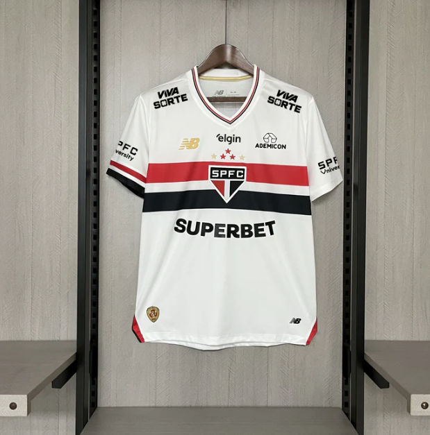 Camisa São Paulo I 25/26 Com Patrocínios  | Futmantos