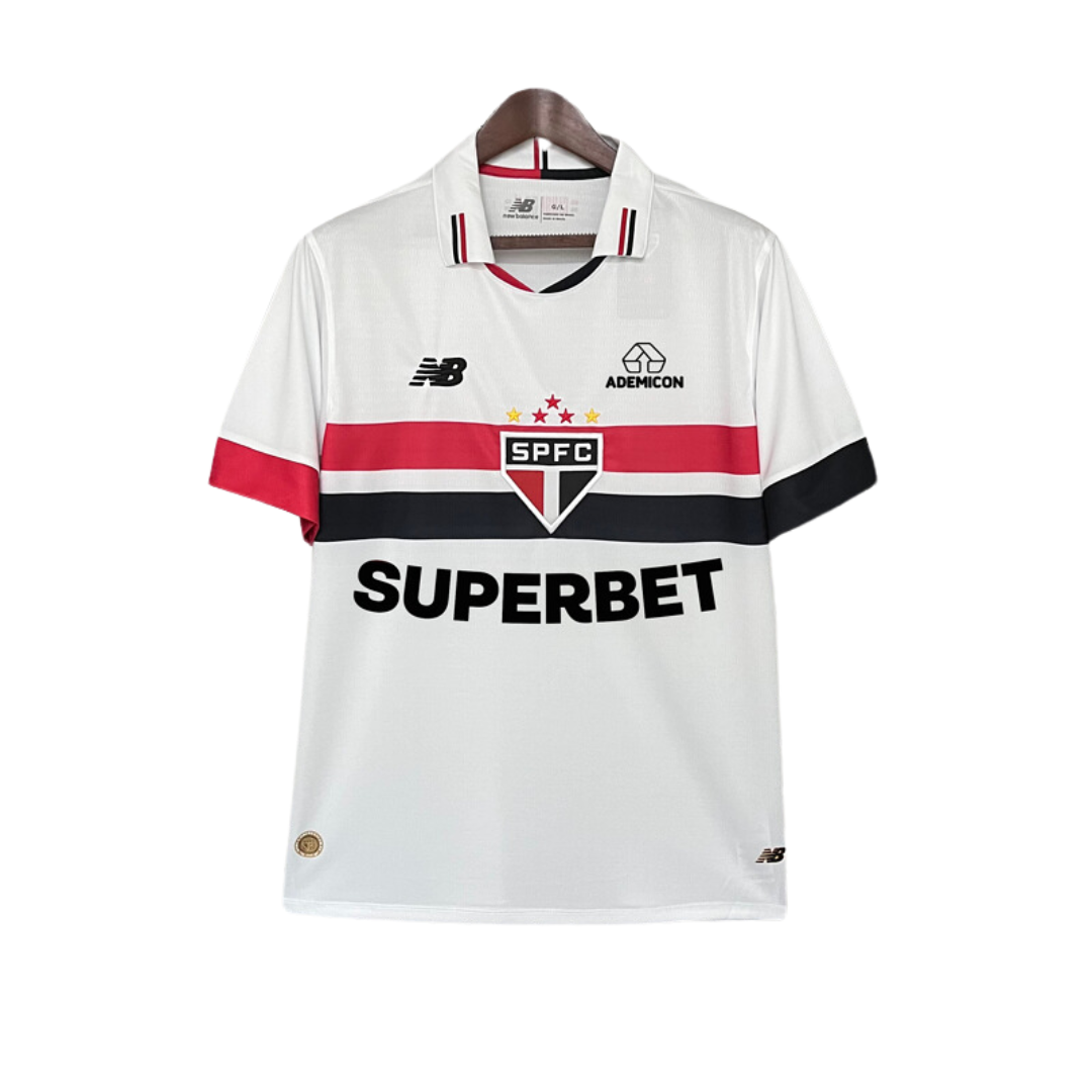 Camisa São Paulo 24/25 - Com patrocínios | Futmantos