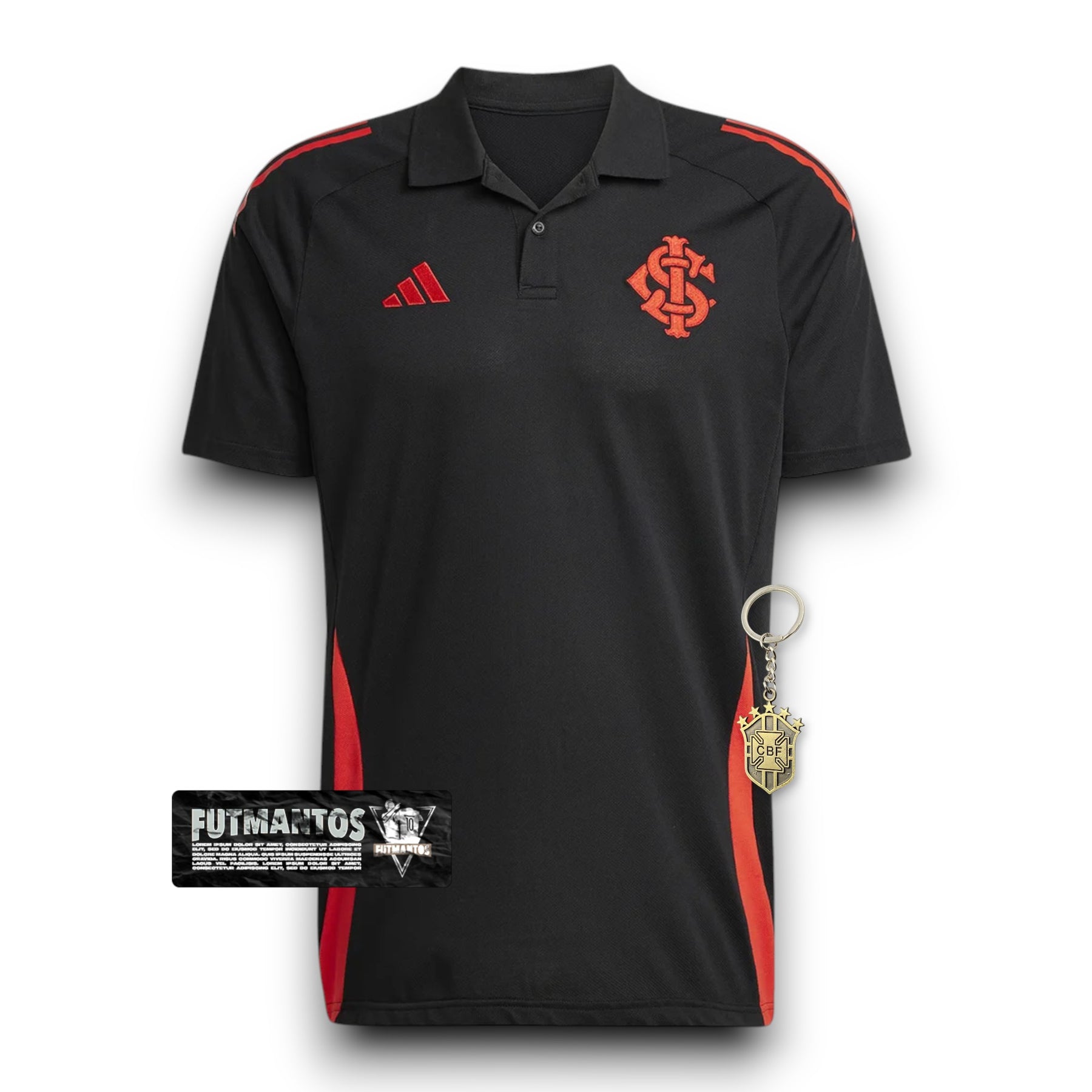 Camisa de Polo Internacional 25/26 Preta | FutMantos
