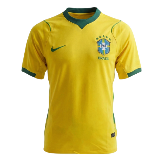 Camisa Brasil Home 26/27 Torcedor Masculina - Amarela e Verde