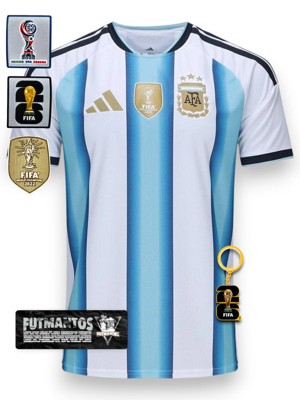 Camisa Argentina I 2026 - Patch Campeão Do Mundo | Futmantos