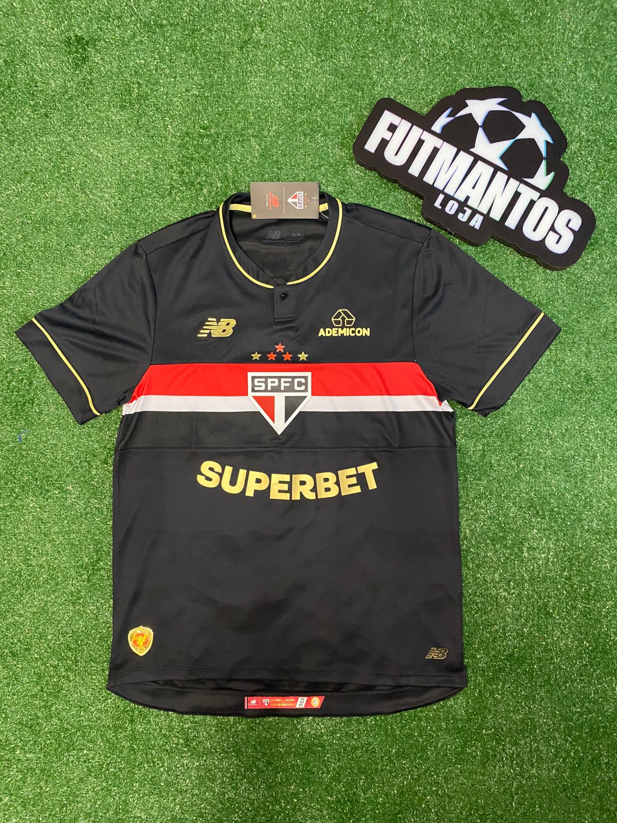 Camisa São Paulo III Preta 25/26 | Futmantos
