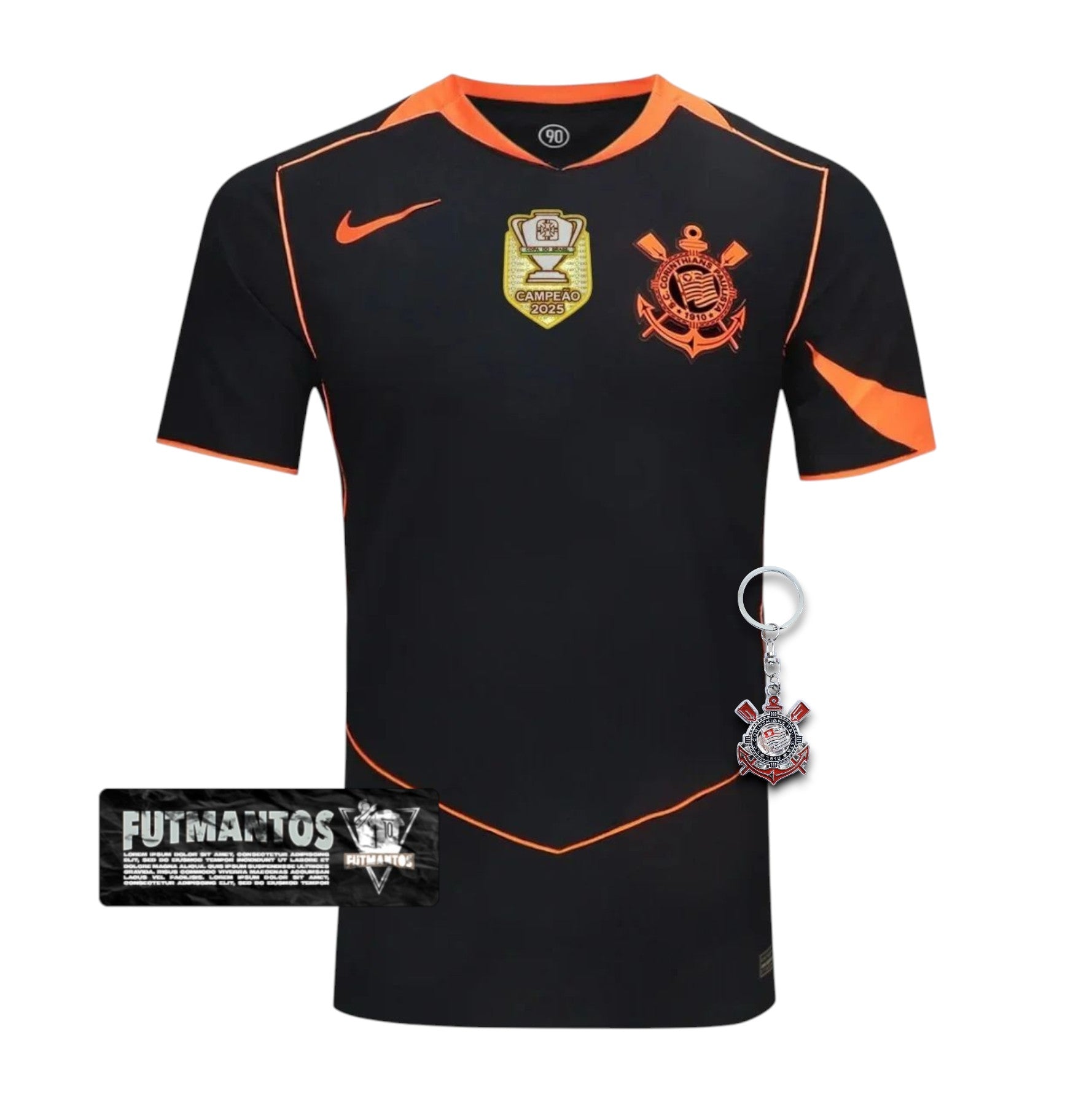 Camisa Corinthians lII 25/26 + PATCH CAMPEÂO COPA DO BRASIL | Futmantos