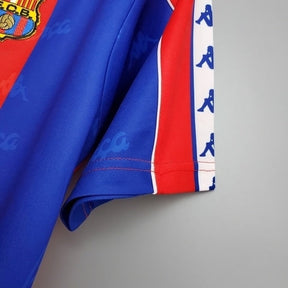 Camisa Barcelona Retrô 1992/1995 Azul e Vermelha - | Futmantos