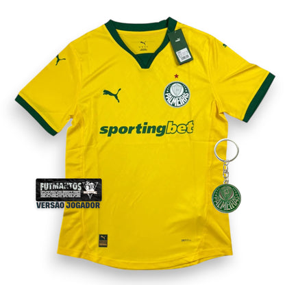 Camisa Palmeiras III Verde e Amarela 25/26 - Versão Jogador | Futmantos