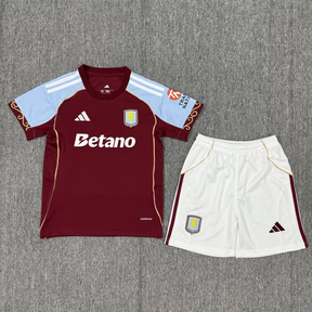 Conjunto Infantil Aston Villa I 2025/26 | Futmantos