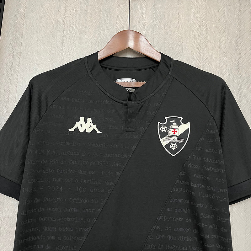 Camisa Vasco da Gama IV 24/25 Al Black Com Patrocínios | Futmantos